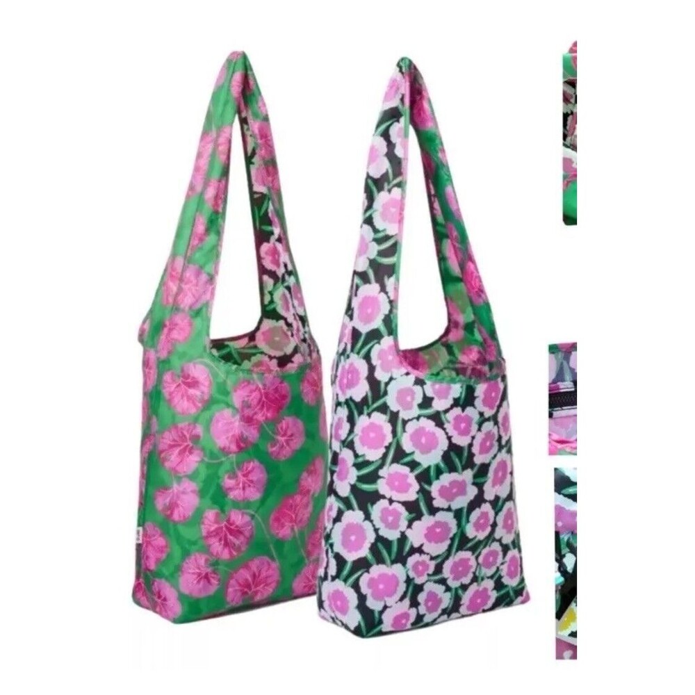 DVF for Target Reusable Reversible Market Shopping Bag Tote Poppy/Geranium NEW